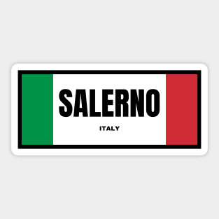 Salerno City in Italian Flag Colors Sticker